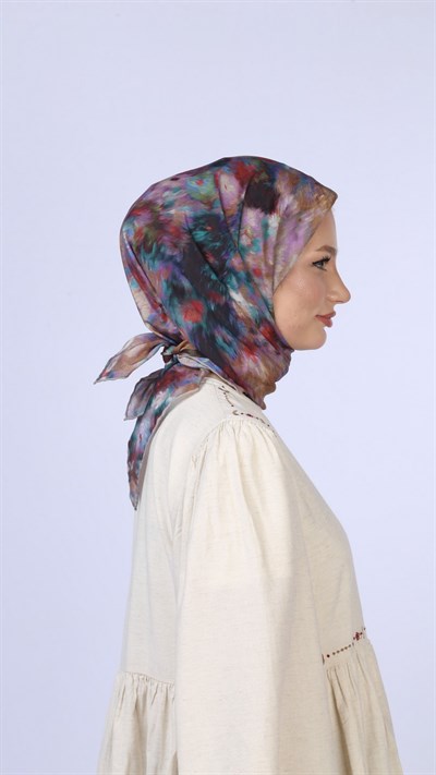 FEATHER MİST DESEN EŞARP ÇOK RENKLİ