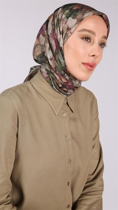 FİORA DESEN EŞARP YEŞİL-10