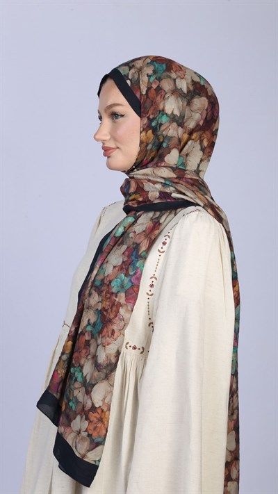 FIORA DESEN ŞAL SİYAH