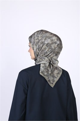 Gardenia Desen Eşarp Gri