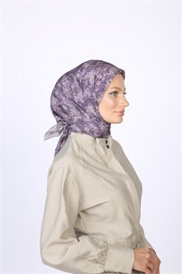 Gardenia Desen Eşarp Lila