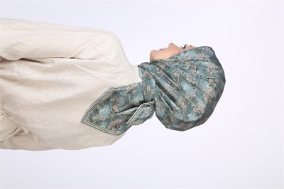 Gardenia Desen Eşarp Mint Yeşili