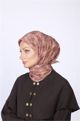 Gardenia Desen Eşarp Pembe