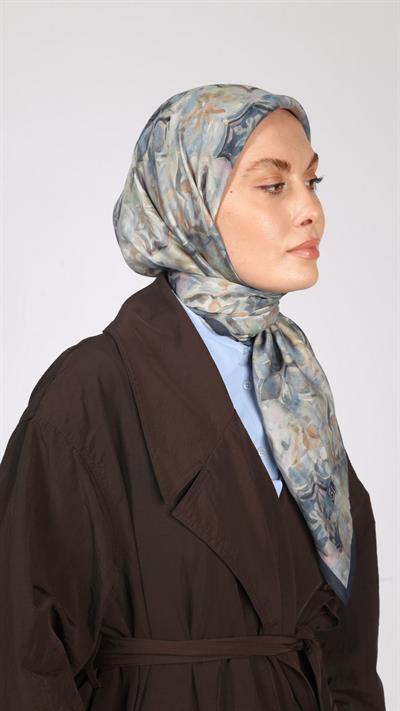 GRACE DESEN EŞARP LACİVERT