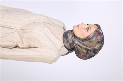HELİS DESEN EŞARP-SİYAH