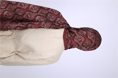 İKAT DESEN ŞAL-BORDO