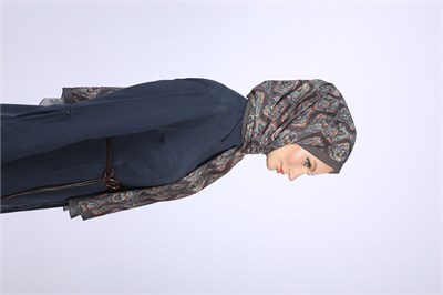 İKAT DESEN ŞAL-GRİ