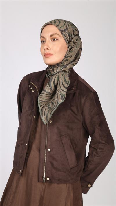 İRİS DESEN EŞARP YEŞİL