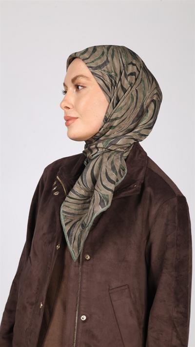 İRİS DESEN EŞARP YEŞİL