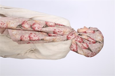 İZGE DESEN ŞAL-PEMBE