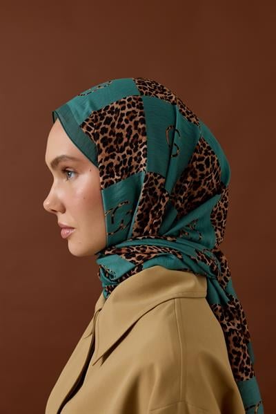 LEONA DESEN ŞAL-TURKUAZ-8