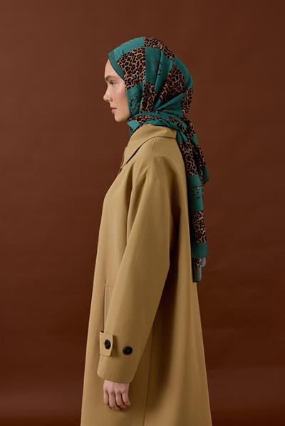 LEONA DESEN ŞAL-TURKUAZ-8