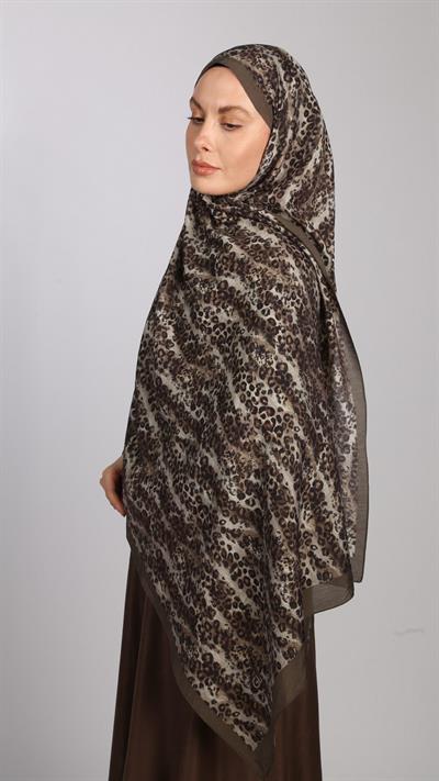 LEOPAR DESEN ŞAL HAKİ YEŞİL