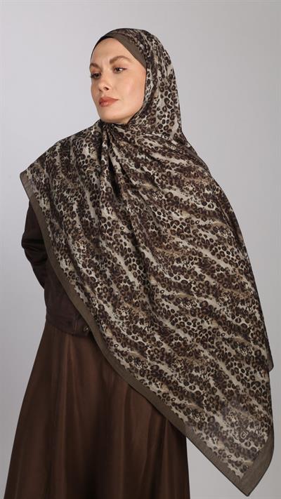 LEOPAR DESEN ŞAL HAKİ YEŞİL