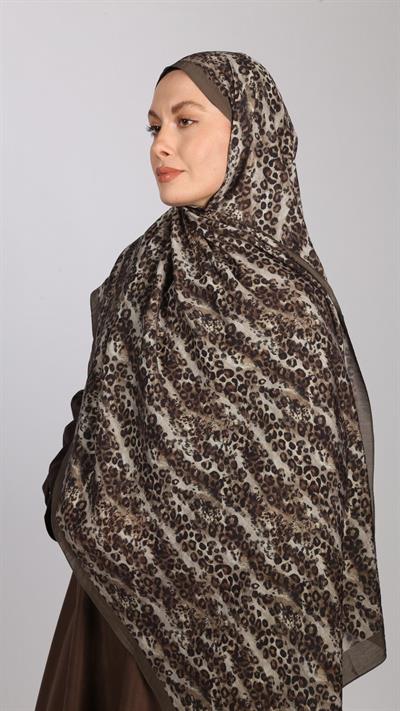 LEOPAR DESEN ŞAL HAKİ YEŞİL