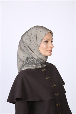 Lina Desen Eşarp Gri