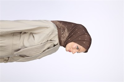 Lina Desen Eşarp Kahverengi