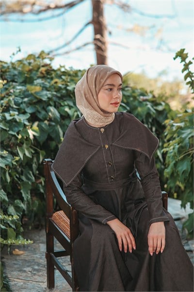 Lina Desen Eşarp Vizon