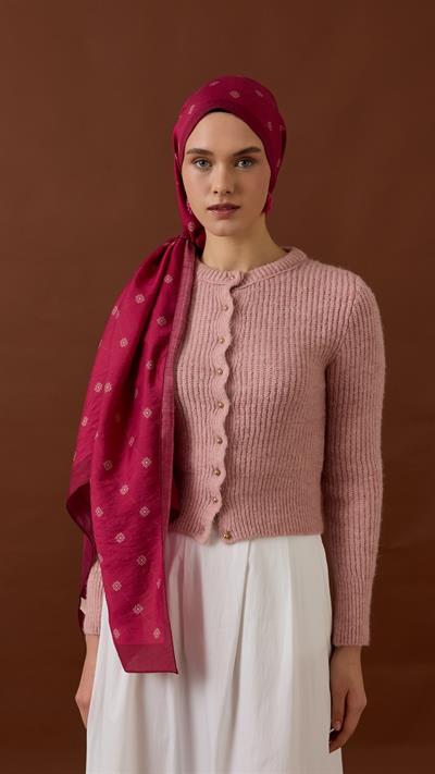 LİNA DESEN ŞAL-FUŞYA-1