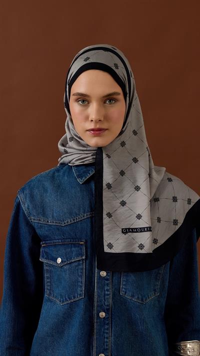 LİNA DESEN ŞAL-SİYAH-GRİ-5