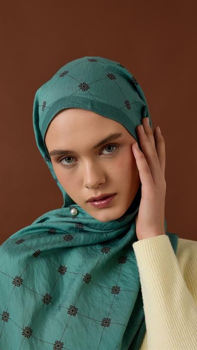 LİNA DESEN ŞAL-SU YEŞİLİ-2