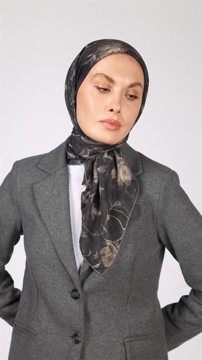LOTUS DESEN EŞARP ANTRASİT