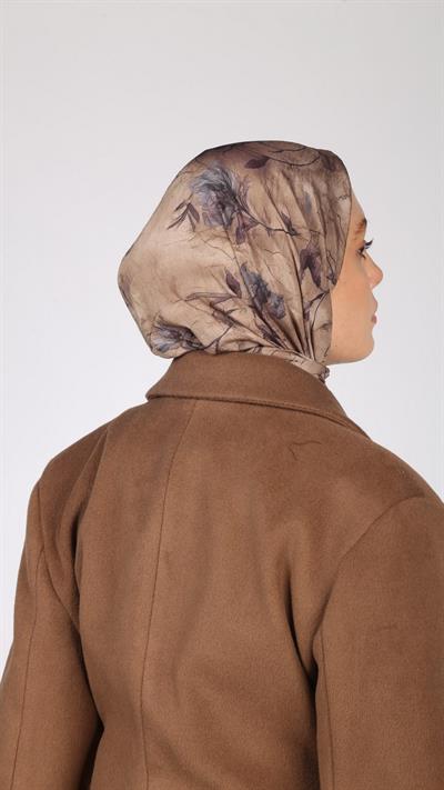 LOTUS DESEN EŞARP KUM BEJİ