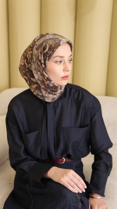 LUMİERA DESEN EŞARP BEJ