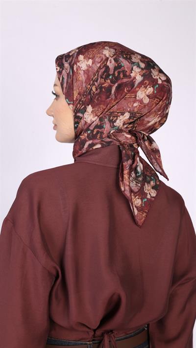 LUMİERA DESEN EŞARP CANLI PEMBE
