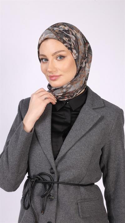 LUMİERA DESEN EŞARP GRİ