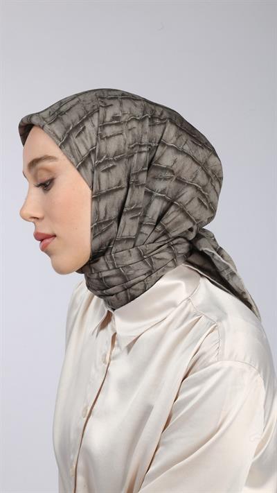 LUMİNA DESEN EŞARP AÇIK YEŞİL