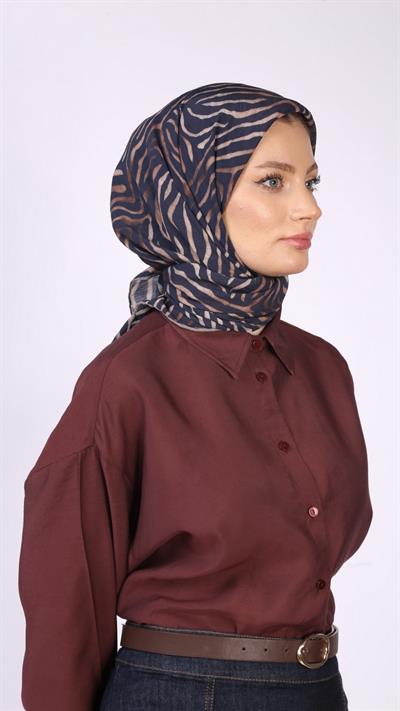MİREYA DESEN EŞARP LACİVERT