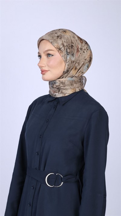 MYSTİC BLOOM DESEN EŞARP VİZON
