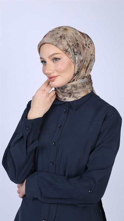 MYSTİC BLOOM DESEN EŞARP VİZON