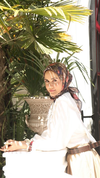 MYSTİC GARDEN DESEN EŞARP MOR