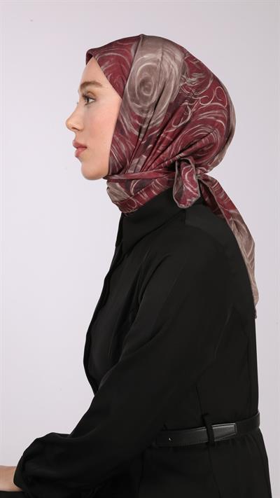 NORA DESEN EŞARP BORDO