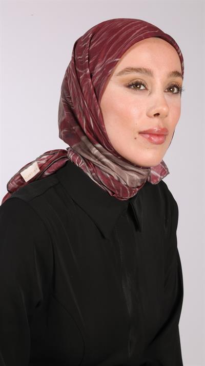 NORA DESEN EŞARP BORDO