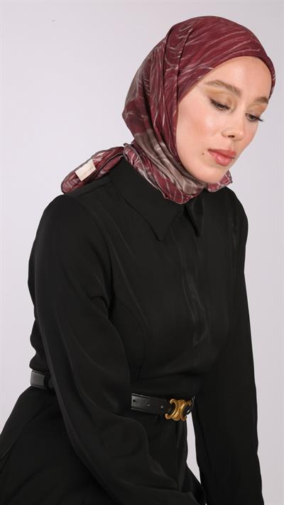NORA DESEN EŞARP BORDO