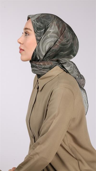 NORA DESEN EŞARP HAKİ YEŞİL