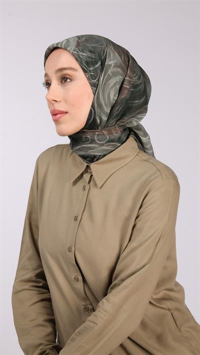 NORA DESEN EŞARP HAKİ YEŞİL