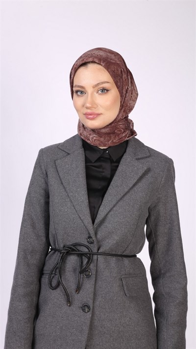 PAİSLEY DESEN EŞARP KİREMİT