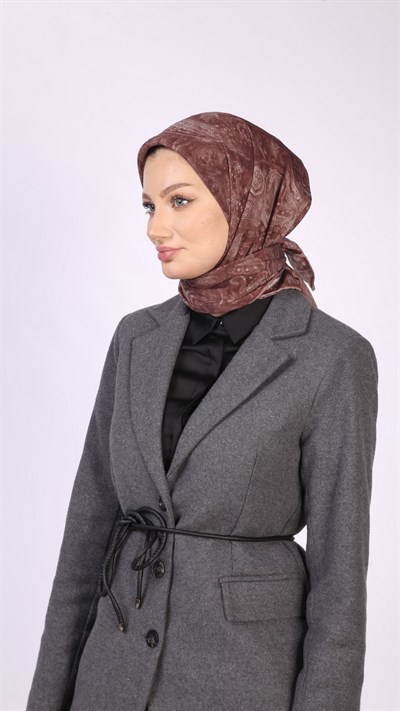 PAİSLEY DESEN EŞARP KİREMİT
