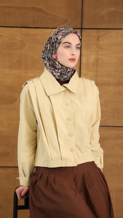 PALM DESEN EŞARP ACI KAHVE