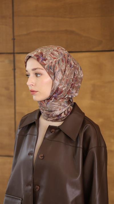 PALM DESEN EŞARP BEJ