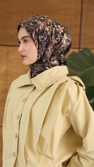 PALM DESEN EŞARP SİYAH