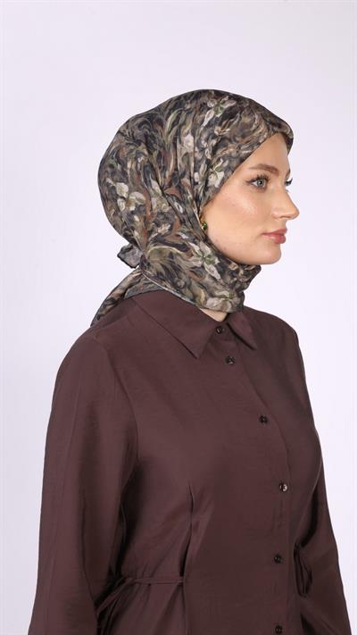 PALM DESEN EŞARP SİYAH YEŞİL