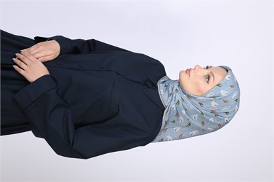 PERA DESEN EŞARP PASTEL MAVİ