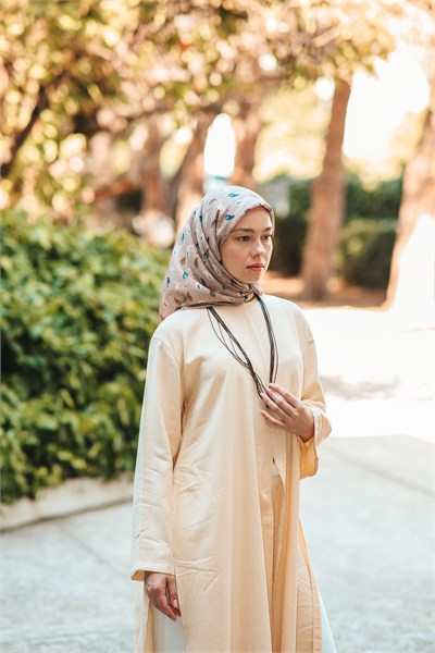 PERA DESEN EŞARP PUDRA