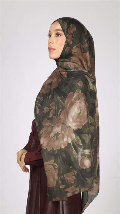 PEONY DESEN ŞAL YEŞİL