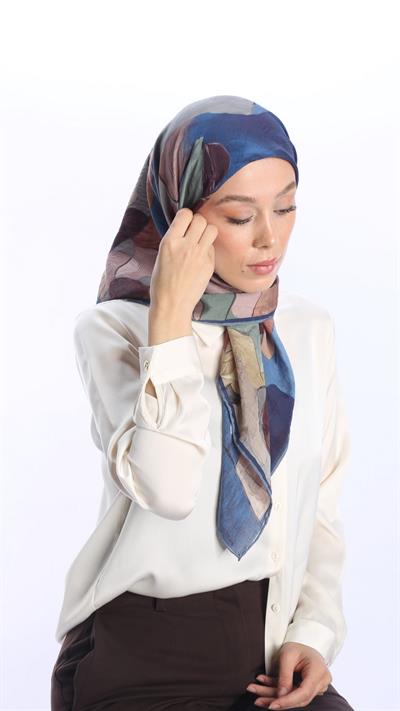 PETRA DESEN EŞARP LACİVERT-1
